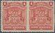 Britische Südafrika-Gesellschaft: 1898-1908 1d. Red Horizontal Pair, Variety IMPERFORATED BETWEEN An - Ohne Zuordnung