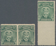 Britische Südafrika-Gesellschaft: 1913-19 KGV. ½d. Green Horizontal Pair, IMPERFORATED BETWEEN, Plus - Unclassified