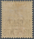 Seychellen: 1896 QV 18c. On 45c. Brown & Carmine, Variety "OVERPRINT DOUBLE", Mint Lightly Hinged, F - Seychelles (...-1976)