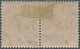 Zanzibar: 1895-96 1a. Plum Horizontal Pair, Right-hand Stamp Showing Ovpt. Variety "Zanibar" For "Za - Zanzibar (...-1963)