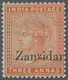 Zanzibar: 1895-96 3a. Brown-orange Showing Ovpt. Variety "Zanzidar" For "Zanzibar", Mounted Mint, Fr - Zanzibar (...-1963)