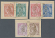 Delcampe - Albanien: 1913, Definitives Skanderberg, 2q.-1fr., Complete Set Of Six Values On Piece Neatly Cancel - Albanië