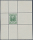 Albanien: 1914. Lot Of 3 Perforated Single Printings For Unissued Stamp "5 Q Wilhelm" In Blue, Green - Albania