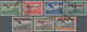 Albanien: 1929, Airmail Overprints, 5q.-3fr., Complete Set Of Seven Values, Fresh Colours And Well P - Albania