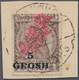 Albanien - Lokalausgaben: SHKODER: 1915, 5pa.-5gr., Complete Set Of Six Values, On Piece Neatly Canc - Albania