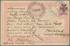 Albanien - Ganzsachen: 1913, 20 Pa Red Turkish Postal Stationery Card With Hand-stamped Double-heade - Albania