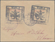 Albanien - Ganzsachen: KORCA: 1914, Stationery Envelope Bearing BOTH Imprints 10pa. Red On Black And - Albania