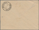 Albanien - Ganzsachen: KORCA: 1914, Stationery Envelope Bearing BOTH Imprints 10pa. Red On Black And - Albania
