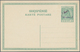 Albanien - Ganzsachen: 1914, 5 Q. Green And 10 Q. Red, Two Postal Stationery Cards, Each With Ovp "7 - Albanien
