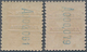 Andorra - Spanische Post: 1928, Overprints, 4pts. Lilac And 10pts. Brown, Perf. 12½:11½, Fresh Colou - Other & Unclassified