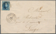 Delcampe - Belgien: 1850/1867, Group Of 7 Covers/entires, Comprising Imperforated Issues As Single Or Multiple - Unused Stamps