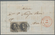 Delcampe - Belgien: 1850/1867, Group Of 7 Covers/entires, Comprising Imperforated Issues As Single Or Multiple - Nuevos