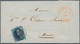 Delcampe - Belgien: 1850/1867, Group Of 7 Covers/entires, Comprising Imperforated Issues As Single Or Multiple - Unused Stamps