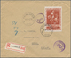 Belgien: 1942, 5 Fr + 10 Fr Red-brown Cancelled "ANTWERPEN" On Registered Letter To Finland - Nuevos