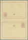 Delcampe - Belgien - Ganzsachen: 1873, Reply Card 5c. + 5c., Group Of Three Proofs: Asking And Reply Part In Is - Other & Unclassified