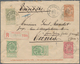 Belgien - Ganzsachen: 1900, Envelope 10 C. Brown Uprated With Non-delivery Tab 5 C. (2), 10 C. And 2 - Autres & Non Classés