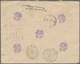 Belgien - Ganzsachen: 1900, Envelope 10 C. Brown Uprated With Non-delivery Tab 5 C. (2), 10 C. And 2 - Andere & Zonder Classificatie