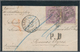 Belgien - Besonderheiten: 1871, Italy To Argentinia Via Belgium: 60c. Violet, Horizontal Pair (corne - Otros & Sin Clasificación