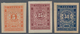 Bulgarien - Portomarken: 1886. 5 St Orange, 25 St Brown-lake And 50 St Deep Blue, Imperforated, Larg - Impuestos