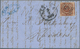 Dänemark: 1854, 4 S (FIRE R.B.S.) Chestnut Brown Single Franking, Tied By Three Ring Numeral 148 To - Ongebruikt