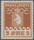 Dänemark - Grönländisches Handelskontor: 1905, Pakke Porto ‚THIELE I‘ 5öre Brown Perf. 12 Mint Hinge - Otros & Sin Clasificación