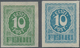 Estland: 1919, 10 P Numeral Green Imperforated Expertised Löbbering BPP. In Addition A Proof For Mi- - Estonia