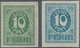 Estland: 1919, 10 P Numeral Green Imperforated Expertised Löbbering BPP. In Addition A Proof For Mi- - Estland