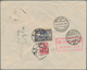 Estland: 1924/1925, Three Colourful Airmail Covers All TALLINN - KÖNIGSBERG - BERLIN. - Estonie