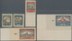 Estland: 1927, Welfare Issue City Views Complete Imperforated Set Of Five Proofs. Three Stamps With - Estonia