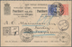 Finnland - Ganzsachen: 1895, Reply Card 10 P.+10 P. Uprated 25 P. For Reigstration Canc. "TAVEASTEHU - Postal Stationery