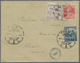 Fiume: 1918, Overprints 15f. Violet And 10f. Red In Combination With Unoverprinted Hungary 25f. Ultr - Fiume
