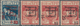 Fiume - Besetzung Der Carnaro-Inseln: 1920. Four Examples With Double Overprint "Reggenza Italiana D - Fiume