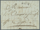 Frankreich - Vorphilatelie: 1817: DEB. 33 PEZENAS Rückseitig Mit Handschriftlichem Datum 9 Janvier 1 - Andere & Zonder Classificatie