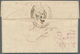 Frankreich - Vorphilatelie: 1820, ROYAL SERVICE, Entire Letter With Red Double-line Handstamp "Minis - Autres & Non Classés