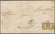 Frankreich: 1850, 10c. Bistre, Tête-bêche Pair Of Fresh Colour, Touched At Left And At Base Otherwis - Other & Unclassified