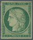 Frankreich: 1850, Ceres 15c. Deep Green ("vert Fonce"), Fresh Colour, Full Margins All Around, Mint - Andere & Zonder Classificatie
