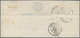 Frankreich: 1853, 20 C Blue On Bluish, Type I, Left And Top Margin With "Clamecy" Perforation, Tied - Other & Unclassified