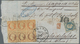 Frankreich: 1853, 40 C Orange Napoleon, Block Of 6, Slightly Touched To Full Margins, Together With - Other & Unclassified