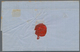 Frankreich: 1867, Empire Dentele 40c. Orange, Single Franking On Lettersheet With Complete Message F - Sonstige & Ohne Zuordnung