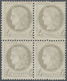 Frankreich: 1872, Ceres 4c. Grey, Block Of Four, Fresh Colour And Well Perforated, Mint O.g. Previou - Other & Unclassified