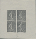 Frankreich: 1903. 30 C, Punch Proof In Block Of 4, In Black On China Paper. ÷ 1903. épreuve Du Poinc - Other & Unclassified