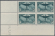 Frankreich: 1936, Postal Flights 10 Fr, Mnh Block Of Four With Lower Left Margin And Printing Date " - Other & Unclassified