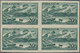 Frankreich: 1943, Definitives "Views", 20fr. Bluish Green, Imperforate Block Of Four, Mint Never Hin - Other & Unclassified