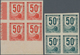 Frankreich - Postpaketmarken: 1944, Societe National Des Chemins De Fer Francais, 50fr. Red And 50fr - Andere & Zonder Classificatie