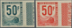 Frankreich - Postpaketmarken: 1944, Societe National Des Chemins De Fer Francais, 50fr. Red And 50fr - Other & Unclassified