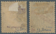 Französische Post In China - Portomarken: 1903, Provisional Handstamps, 30c. Brown With Red Resp. Vi - Sonstige & Ohne Zuordnung