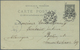 Frankreich - Ganzsachen: 1900, 10 C Black Postal Stationery Souvenir Postcard From Paris To Berlin/G - Andere & Zonder Classificatie