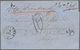 Frankreich - Stempel: 1866, Folded Entire Addressed From Germany To Belgium Cancelled By Rippoldsau - 1801-1848: Voorlopers XIX