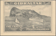 Gibraltar - Ganzsachen: 1933/38 Two Unused Pictured Postal Stationery Lettercards 2 P (KGV) Grey On - Gibraltar
