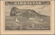 Gibraltar - Ganzsachen: 1933/38 Two Unused Pictured Postal Stationery Lettercards 2 P (KGV) Grey On - Gibraltar